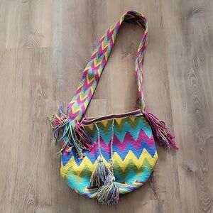 Wayuu Mochila Colombian Cotton Handmade Bucket Bag